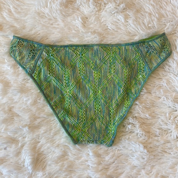 Becca by Rebecca Virtue GREEN Adela Mosaic Hipster Bikini Bottom, US Large - Picture 8 of 10